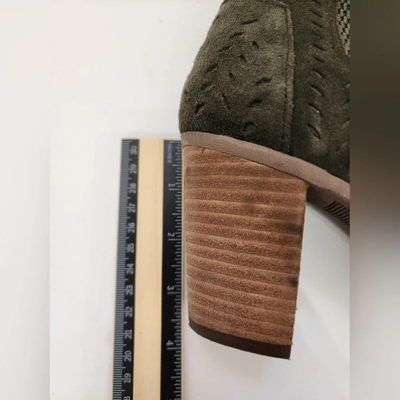 Toms Womens Olive Green Majorca Peep Toe, sz 8.5 - Picture 11 of 15